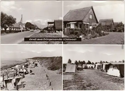Börgerende Rethwisch Bungalow-Siedlung, Strand und Zeltplatz 1980