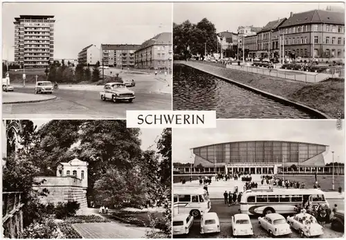 Schwerin Werner-Seelenbinder-Straße, Pfaffenteich, Sport-Kongreßhalle 1975 