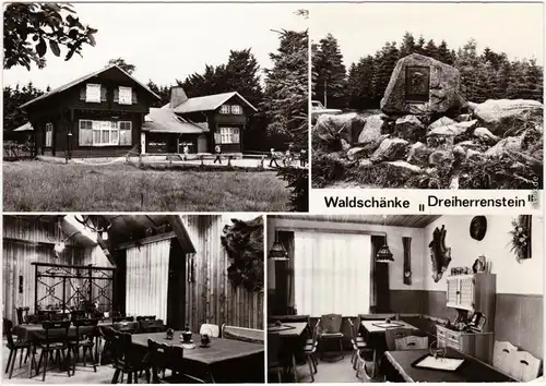 Brotterode Waldschänke "Dreiherrenstein" am Rennsteig 1985 