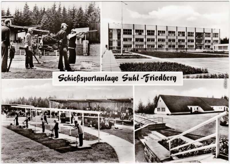 Foto Ansichtskarte Suhl Schießsportanlage SuhlFriedberg 1978 Nr. 51844