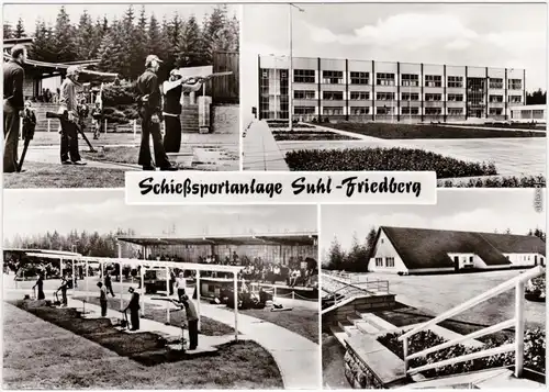 Foto Ansichtskarte Suhl Schießsportanlage Suhl-Friedberg 1978