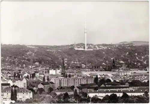 Blasewitz Dresden Blick vom Rathaus zum Fernsehturm 1975