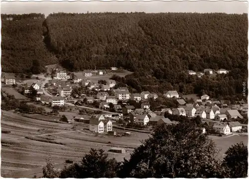 Bad Bocklet Panorama Ansicht Foto Ansichtskarte  b Bad Kissingen 1972