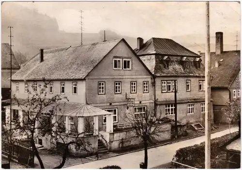 Foto Ansichtskarte  Döschnitz Gasthaus zur Weißen Sorbitz 1964