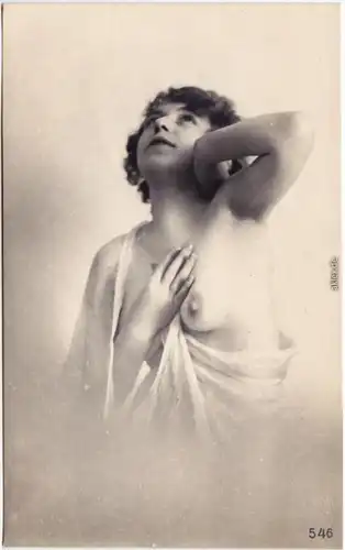 Vintage  nackte Frau - Nude, Fotokunst (Privatfotokarte) 1922