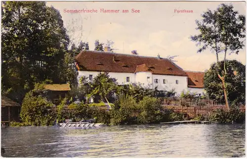 Hammer am See Hamr na Jezeře Forsthaus b Leipa Liberec Recichenberg 1928