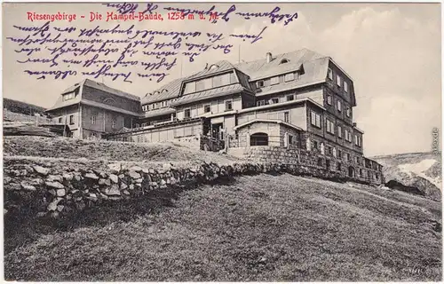 Brückenberg Krummhübel Karpacz Górny Karpacz Hampelbaude - Mauer 1916