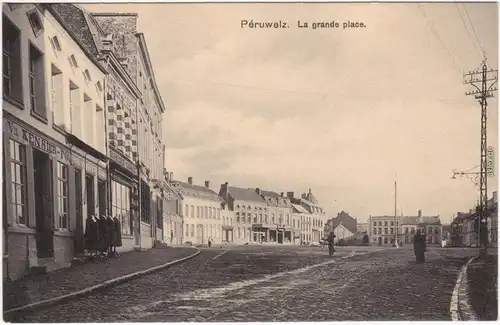 Péruwelz La Grande place Henegouwen Hainaut Hinnot 1918