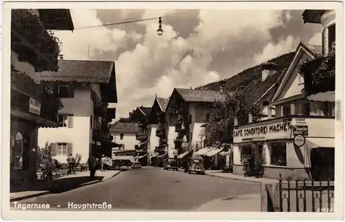 Tegernsee (Stadt) Hauptstraße, Conditorei Foto Ansichtskarte 1932