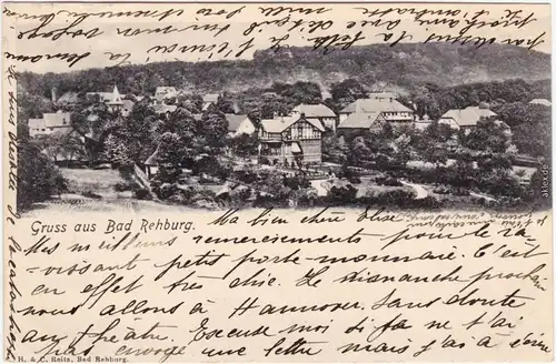 Ansichtskarte Rehburg Loccum Blick auf die Stadt 1904