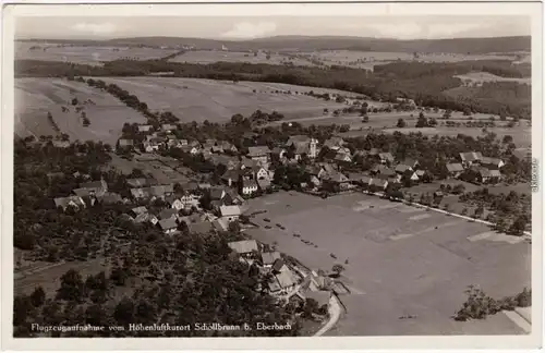 Schollbrunn Waldbrunn (Odenwald) Luftbild Foto Ansichtskarte 1936