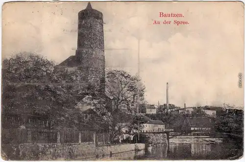 Ansichtskarte Bautzen Budyšin Bautzen an der Spree 1911