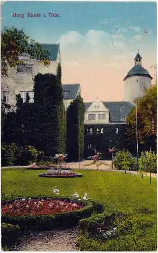 Ansichtskarte Ranis Burg Brandenstein 1924