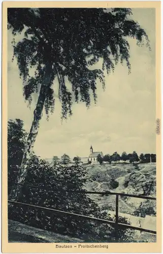 Ansichtskarte Bautzen Budyšin Proitschenberg 1924