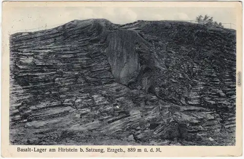 Satzung am Hirtstein-Marienberg im Erzgebirge Basaltlager am Hirtstein 1934 