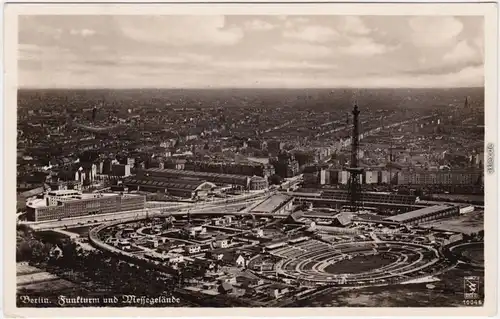 Charlottenburg Berlin Luftbild - Messegelände, Funkturm 1935