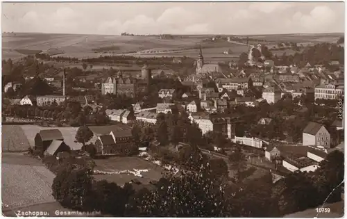Foto Ansichtskarte Zschopau Totalansicht - Fabrik 1930