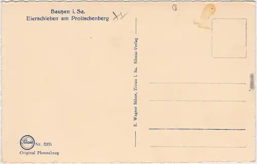 Bautzen Oberlausitz Eierschieben vor Fabrikanlage  Proitschenberg 1930