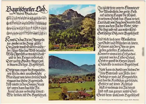 Bayrischzell Bayrischzeller Lied mit Heißplatte   Aurach-Köpfl, Wendelstein 1970