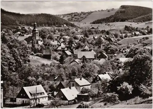 Geising Altenberg (Erzgebirge) Blick über den Ort 1977