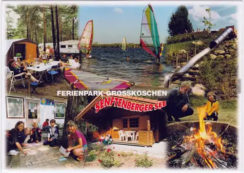 Senftenberg (Niederlausitz)  Senftenberger See, Bungalows, Feuer 2002