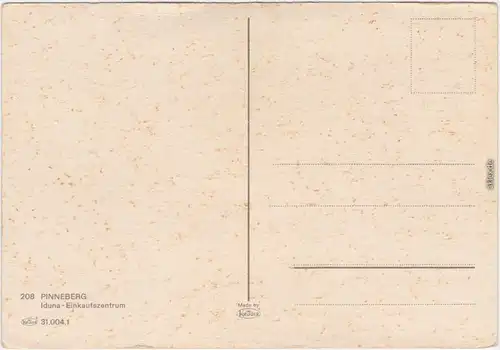 Ansichtskarte Pinneberg Iduna-Einkaufszentrum 1977