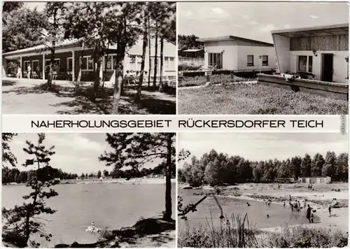 Foto Ansichtskarte Rückersdorf Naherholungsgebiet Rückersdorfer Teich 1977