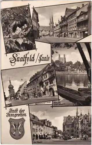 Saalfeld (Saale) Mehrbild: Markt, Blankenburger Straße, Panorama 1965 