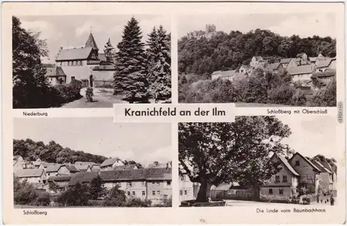 Foto Ansichtskarte Kranichfeld 4 Bild: Straßen und Stadtansichten 1964