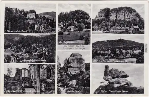 Oybin Oybin, Hain, Hochwald, Ruine, Töpfer, Kelchstein 1940