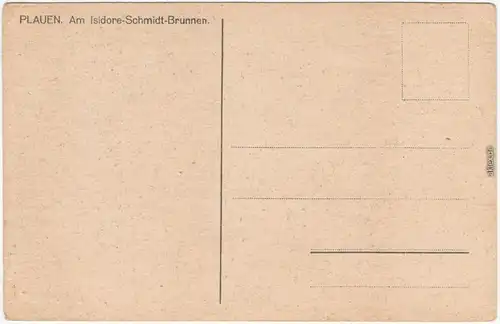 Plauen (Vogtland) Partie am Isidore-Schmidt-Brunnen 1926 