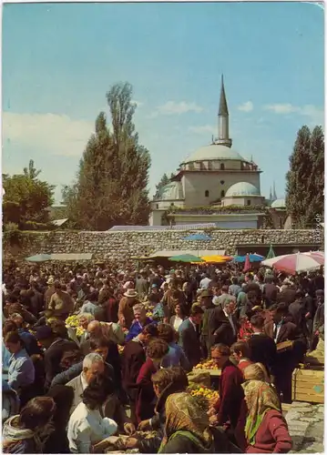 Sarajevo Belebter Markt  Ansichtskarte 1968