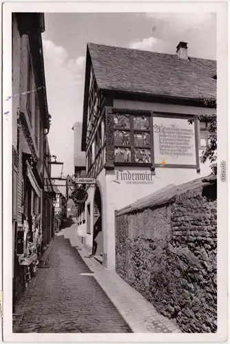 Ansichtskarte Rüdesheim (Rhein) Drosselgasse 1957