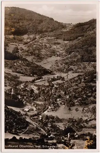 Foto Ansichtskarte Ottenhöfen im Schwarzwald Blick auf den Ort 1938