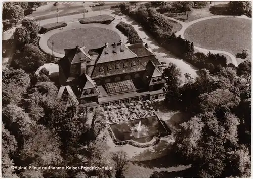 Mönchengladbach Restaurant Kaiser Friedrich-Halle - Luftbild 1963 