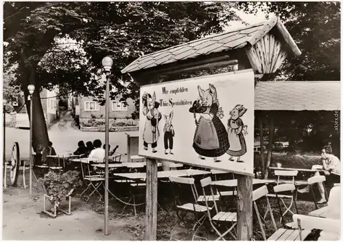 Dröbischau Gaststätte Kemter Foto Ansichtskarte Saalfeld Rudolstadt 1981