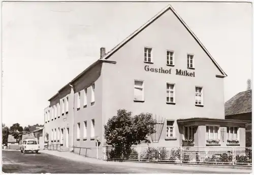 Milkel Radibor Minakał Radwor Gasthof Milkel b Bautzen Baruth Fotokrte 1981