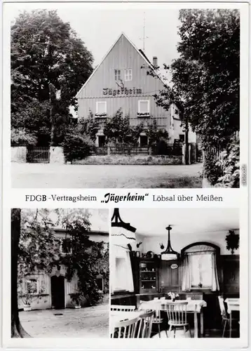 Löbsal Diera-Zehren 3 Bild: FDGB-Vertragsheim Jägerheim - Innen b Meißen 1984