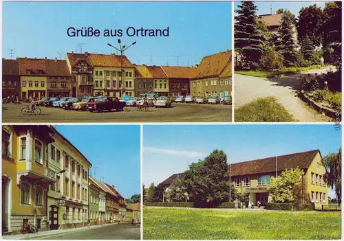 Ortrand 4 Bild: Markt, Elsterwerdaer Straße, Oberschule 1988 