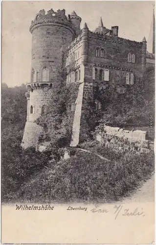 Bad Wilhelmshöhe Kassel Cassel Weg zur Löwenburg 1908