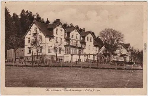 Ansichtskarte Hahnenklee Bockswiese Goslar Kurhaus Bockwiese 1928