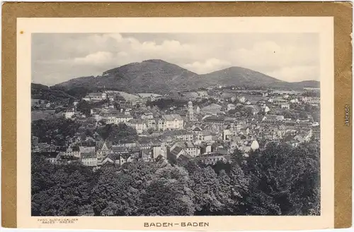 Ansichtskarte  Baden-Baden Totale 1913