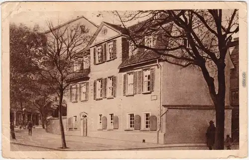 Ansichtskarte  Weimar Partie am Schillerhaus 1936