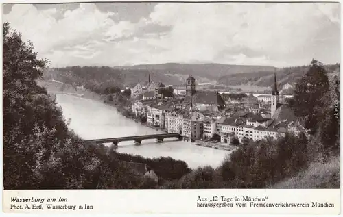 Ansichtskarte Wasserburg am Inn Wasserburg a. Inn Totalansicht 1930