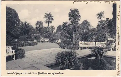 Ansichtskarte Bad Pyrmont Im Palmengarten 1942