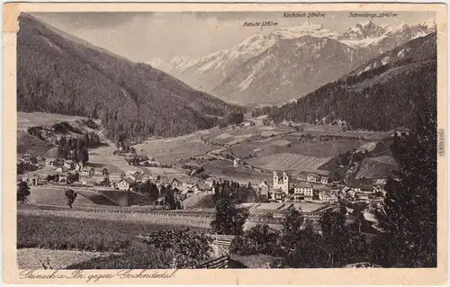 Ansichtskarte  Steinach (Brenner) Blick auf die Stadt 1928