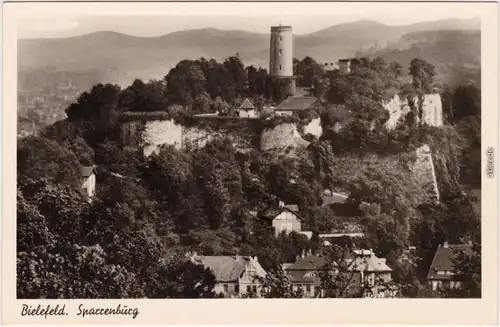 Foto Ansichtskarte Bielefeld Blick auf die Sparrenburg 1940