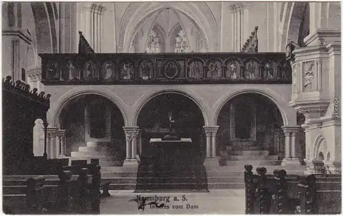 Ansichtskarte Naumburg (Saale) Inneres vom Dom 1913