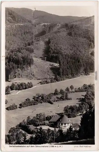 Ansichtskarte Freiburg im Breisgau Seilschwebebahn auf dem Schauinsland 1941