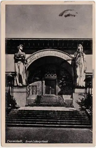 Ansichtskarte Darmstadt Eingangsportal  - Ernst Ludwig Haus 194